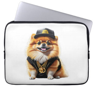 Gangsta Pomeranian - Hiphop Honden Swag Laptop Sleeve