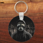 Gangsta raccoon sleutelhanger (Voorkant)