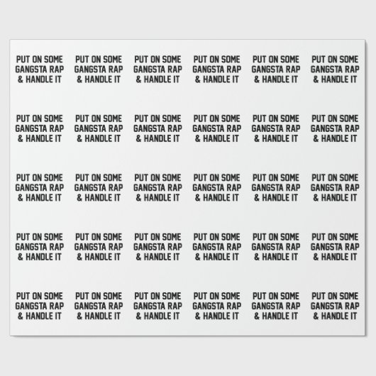 Gangsta Rap en handig het Cadeaupapier (Vlak)