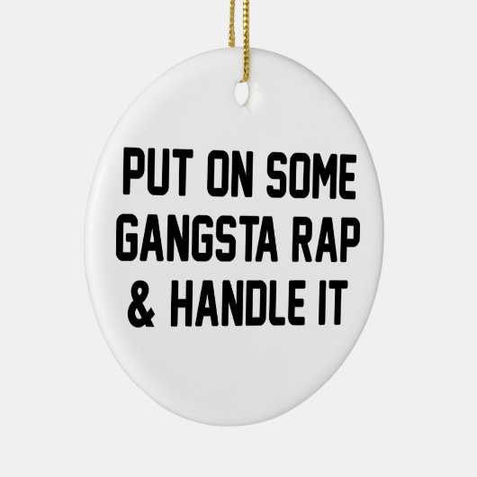 Gangsta Rap en handig het Keramisch Ornament (Rechts)