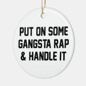 Gangsta Rap en handig het Keramisch Ornament (Links)