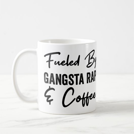 Gangsta-Rap en koffie Koffiemok (Links)
