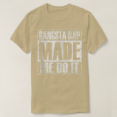 Gangsta Rap Music liet me het schimmige Gym  doen T-shirt (Design voorkant)