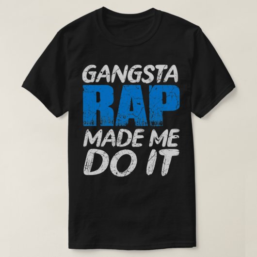 Gangsta Rap T-shirt (Design voorkant)