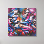 Gangsta-rapper stedelijke graffiti Straatkunst Canvas Afdruk (Voorkant)