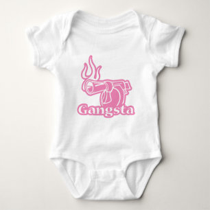 Gangsta - Roze Pistool van Gangster Romper