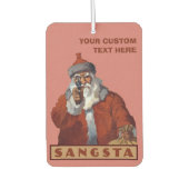 Gangsta Santa aangepaste auto luchtverfrisser (Voorkant)