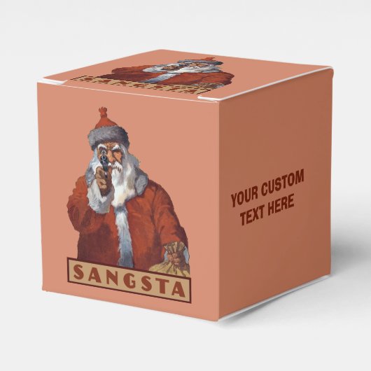Gangsta Santa aangepaste gunst dozen Bedankdoosjes (Voorkant Zijde)