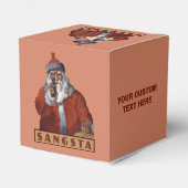 Gangsta Santa aangepaste gunst dozen Bedankdoosjes (Achterkant)