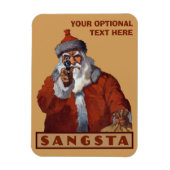 Gangsta Santa aangepaste magneet (Verticaal)