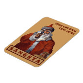 Gangsta Santa aangepaste magneet (Linkerzijde)
