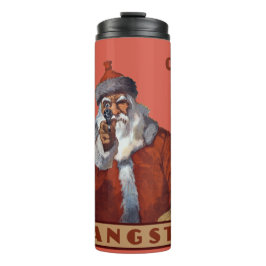 Gangsta Santa aangepaste naam tumbler Thermosbeker