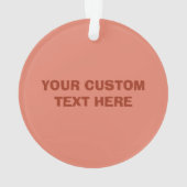 Gangsta Santa aangepaste ornament (achterkant)