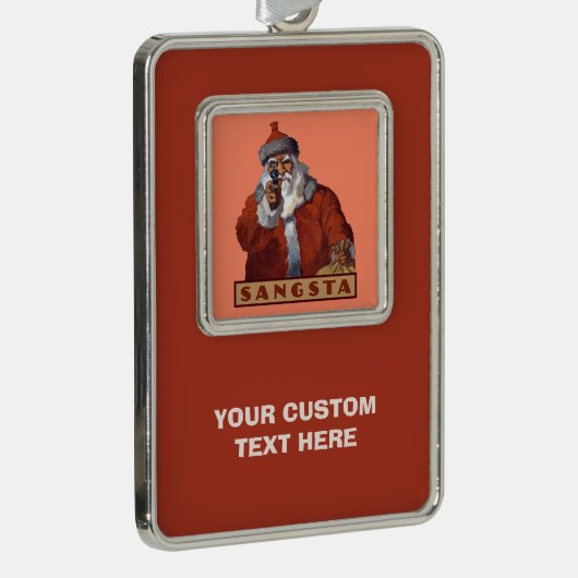 Gangsta Santa aangepaste ornament (Rechts)