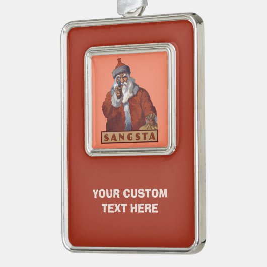 Gangsta Santa aangepaste ornament (Links)