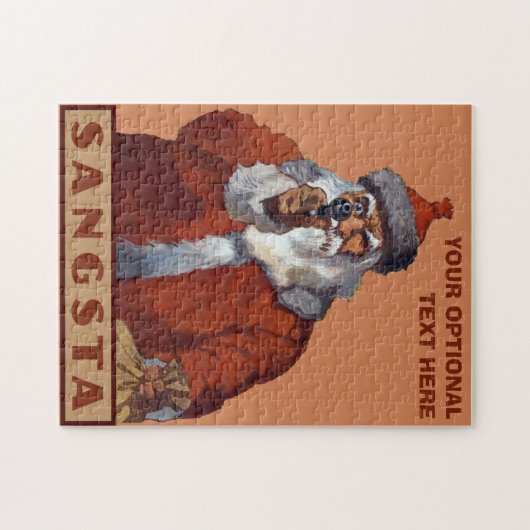 Gangsta Santa aangepaste puzzel Legpuzzel (Horizontaal)