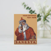 Gangsta Santa custom briefkaart (Staand voorkant)