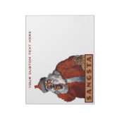Gangsta Santa note pads Notitieblok (Linkerzijde)