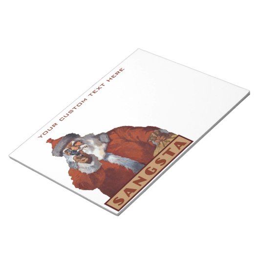 Gangsta Santa note pads Notitieblok (Schuin)