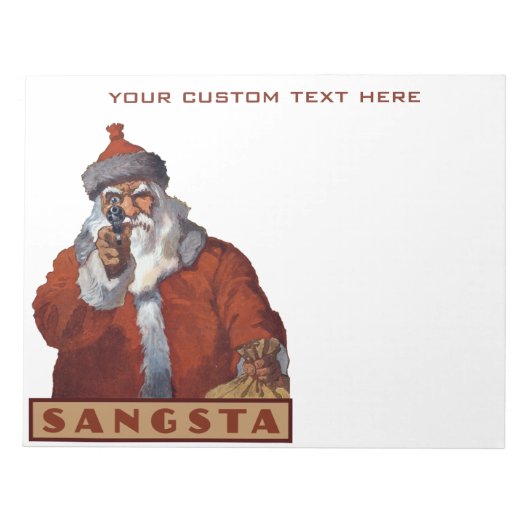 Gangsta Santa note pads Notitieblok (Voorkant)