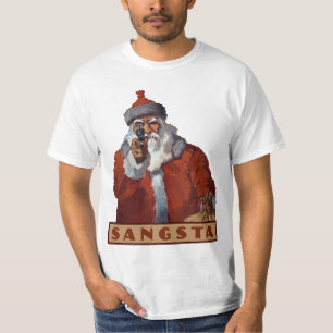 Gangsta Santa shirten en colbertjassen T-shirt