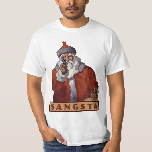 Gangsta Santa shirten & jassen T-shirt (Voorkant)
