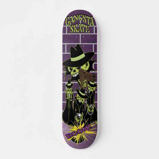 Gangsta Schaats Persoonlijk Skateboard (Voorkant)