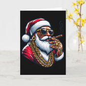 Gangsta-verpakking Funny Cool Sinterklaas Gangster Kaart (Gele Bloem)