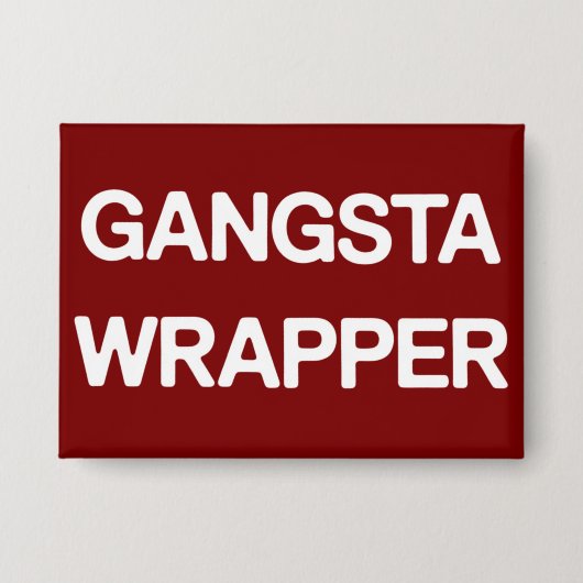 Gangsta-verpakking Grappig kerstfeest overeenkomen Button (Voorkant)