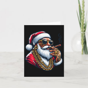 Gangsta Verpakking Grappig Koel Kerstman Gangster  Kaart