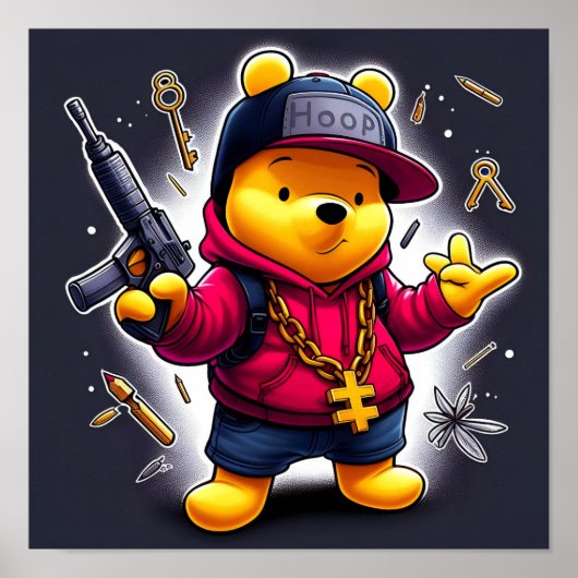 Gangsta Winnie de Pooh 1 Poster (Voorkant)