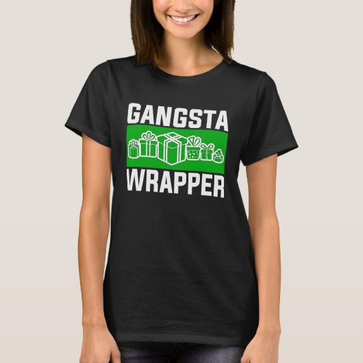 Gangsta Wrapper  Christmas Clothing for Men and F T-shirt (Voorkant)