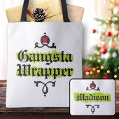 Gangsta Wrapper Cool Christmas Spirit Canvas tas