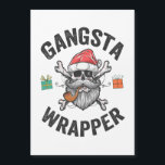 Gangsta Wrapper Funny Christmas Santa Cadeau Gift Magnetische Uitnodiging<br><div class="desc">Kerstmis,  Kerstman,  Winter,  Kerstmis,  Gift,  Verjaardag,  Rendier,  cadeau,  Schedel,  Gangsta</div>