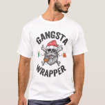 Gangsta Wrapper Funny Christmas Santa Cadeau Gift T-shirt<br><div class="desc">Kerstmis,  Kerstman,  Winter,  Kerstmis,  Gift,  Verjaardag,  Rendier,  cadeau,  Schedel,  Gangsta</div>