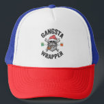 Gangsta Wrapper Funny Christmas Santa Cadeau Gift Trucker Pet<br><div class="desc">Kerstmis,  Kerstman,  Winter,  Kerstmis,  Gift,  Verjaardag,  Rendier,  cadeau,  Schedel,  Gangsta</div>