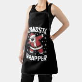 Gangsta Wrapper Funny Dabbing Santa Kerstmis Schort (Insitu)