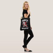 Gangsta Wrapper Funny Dabbing Santa Kerstmis Tote Bag (Op model)
