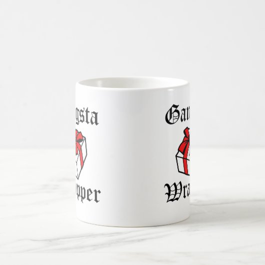 Gangsta Wrapper Funny KerstFeestdagen Koffiemok (Center)