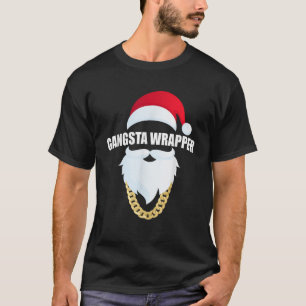 Gangsta Wrapper Funny Santa kerstt Shirt