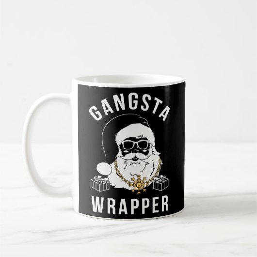 Gangsta Wrapper Gangster Santa Koffiemok (Links)