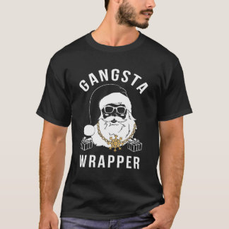 Gangsta Wrapper Gangster Santa T-shirt