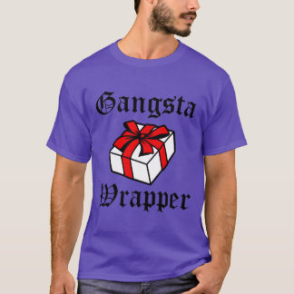 Gangsta Wrapper grappig kerstfeest grappig T-shirt