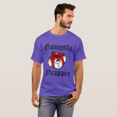 Gangsta Wrapper grappig kerstfeest grappig T-shirt (Voorkant volledig)