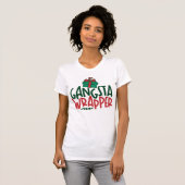 Gangsta Wrapper - Grappig kerstfeest T-shirt (Voorkant volledig)