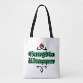 Gangsta Wrapper Groene Christmas Spirit Canvas tas (Voorkant)