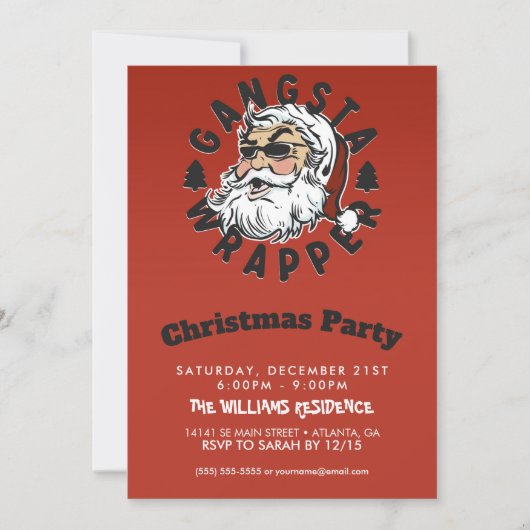 Gangsta Wrapper Kaart (Voorkant)