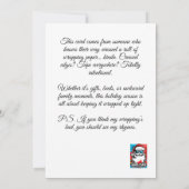 Gangsta Wrapper Kaart (Achterkant)