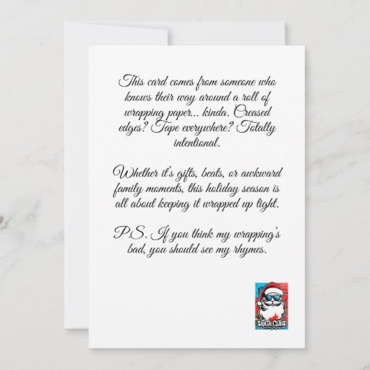 Gangsta Wrapper Kaart (Achterkant)