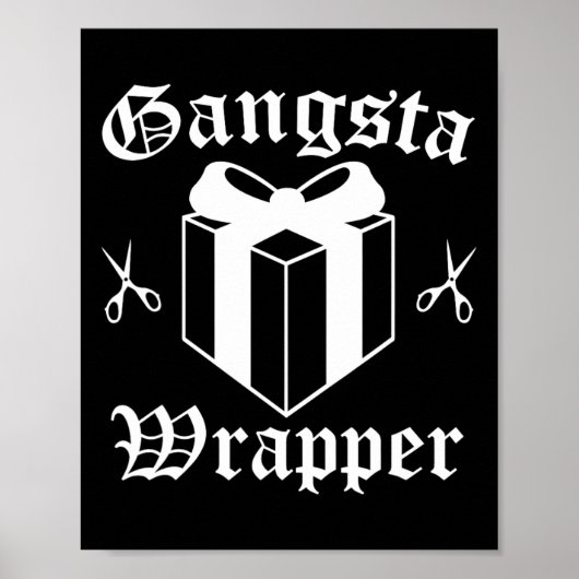 Gangsta Wrapper Kerstfeestdag Poster (Voorkant)
